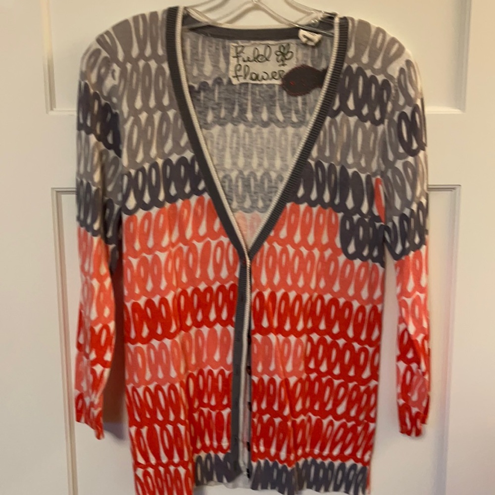 Funky print cardigan